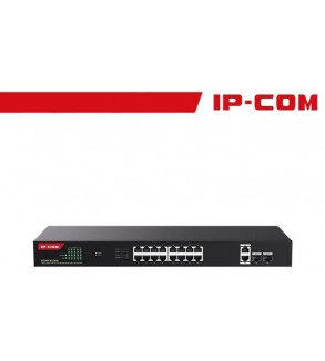 IP-COM Switch Gigabit PoE - 20 porte (16 GE PoE + 2 GE + 2 SFP) | G1120P-16-250W