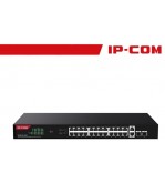 IP-COM Switch Gigabit PoE - 28 porte (24 GE PoE + 2 GE + 2 SFP) | G1128P-24-410W