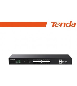Tenda Switch Gigabit PoE - 20 porte (16 GE PoE + 2 GE + 2 SFP) | TEG1120P-16-150W