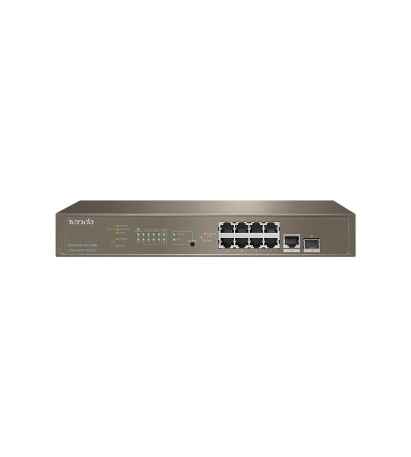 Tenda Tenda L3 Managed PoE 8-porte 10/100/1000 - EOL | TEG5310P-8-150W