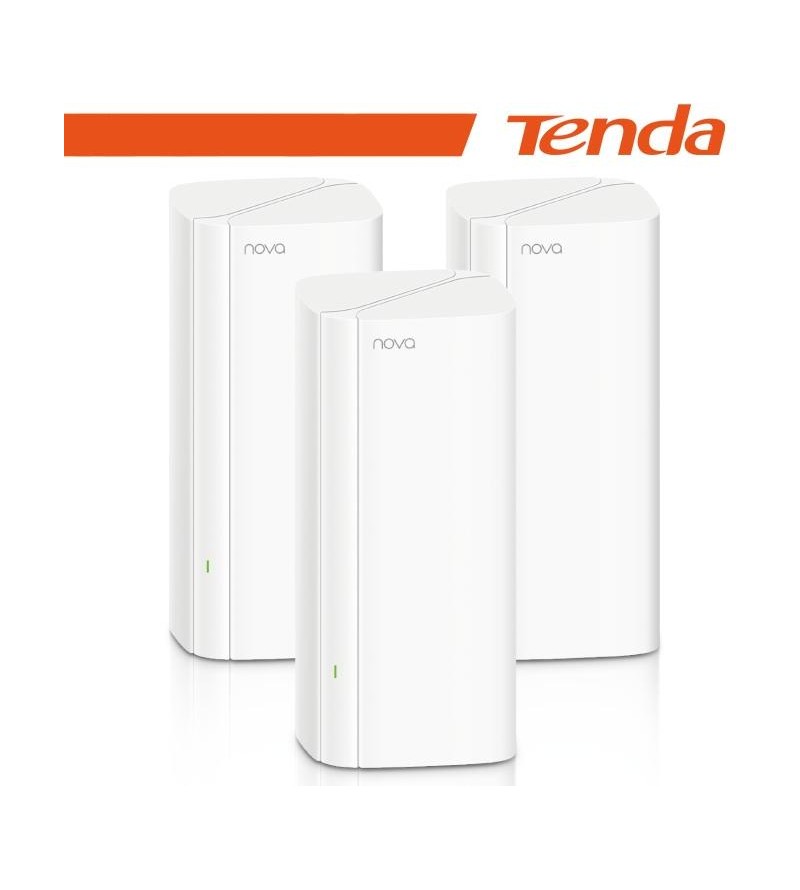 Tenda Sistema Mesh Wi-Fi 6(AX3000) 3port GE -Kit 3pz(fino 650 m²) | EX12(3-pack)