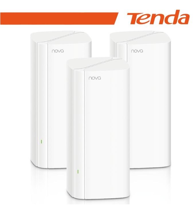 Tenda Sistema Mesh Wi-Fi 6(AX3000) 3port GE -Kit 3pz(fino 650 m²) | EX12(3-pack)