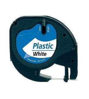 BK-White 12mmX4m Plastica for Dymo 2000,LT100H,QX50S0721660