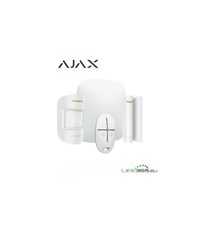 Ajax Kit di base 4G (StarterKit 4G) bianco + SIM AJAX DA ATTIVARE INCLUSA