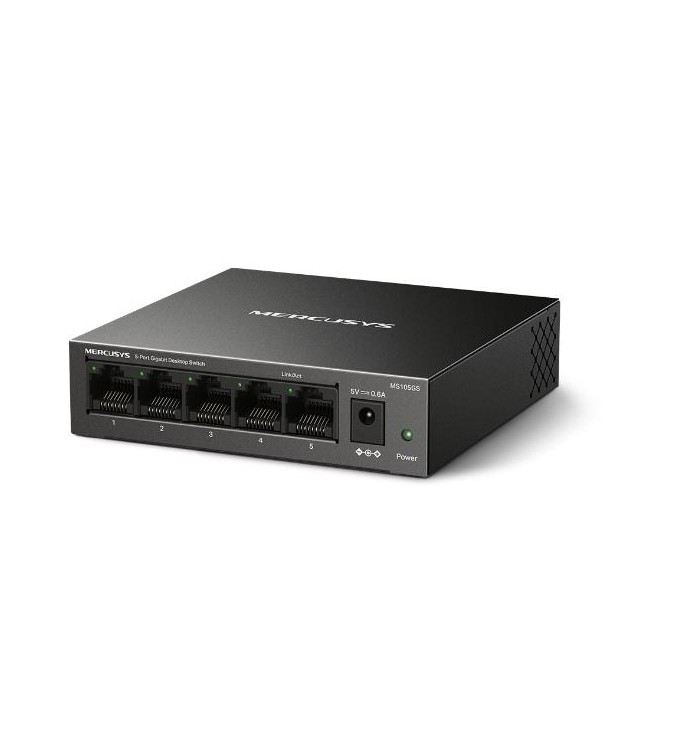 Switch 5-Porte Metallo 10/100/1000Mbps - Mercusys MS105GS