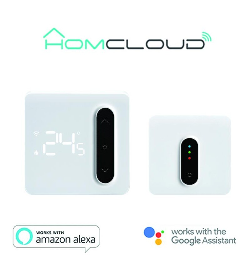 Cronotermostato digitale Smart Homcloud Wi-Fi + ricevitor RF
