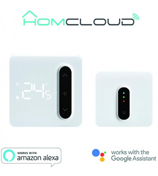 Cronotermostato digitale Smart Homcloud Wi-Fi + ricevitor RF