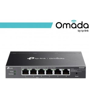 Omada 6-Port Gigabit Easy Managed Switch with 4-Port PoE+