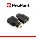 Adattatore Spina HDMI Micro(tipo D)-Presa HDMI (19PIN) dorat