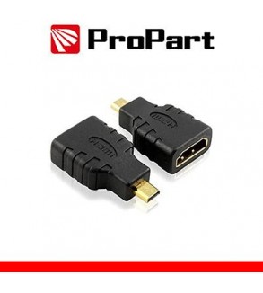 Adattatore Spina HDMI Micro(tipo D)-Presa HDMI (19PIN) dorat