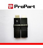 Adatt. Spina HDMI (19PIN) - Presa HDMI(19PIN) rotante dorato