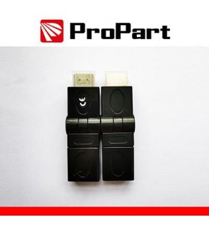 Adatt. Spina HDMI (19PIN) - Presa HDMI(19PIN) rotante dorato