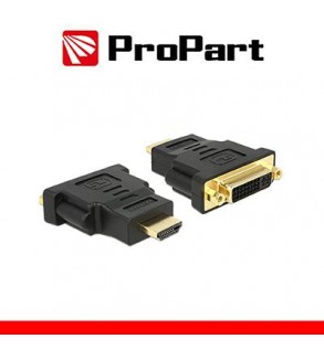 Adatt. Spina HDMI(19PIN)-Presa DVI-D Dual Link(24+5) dorato