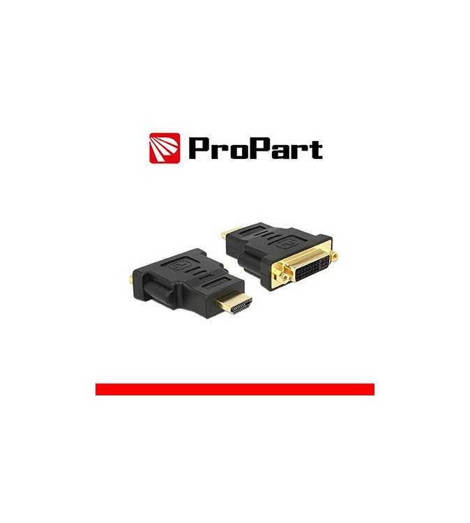 Adatt. Spina HDMI(19PIN)-Presa DVI-D Dual Link(24+5) dorato