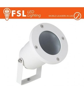 Faretto giardino orientabile picchetto ip65 gu10 Bianco