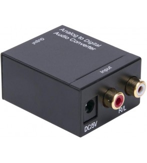 Moni Convertitore audio da Analogico R/L a Digitale/Toslink