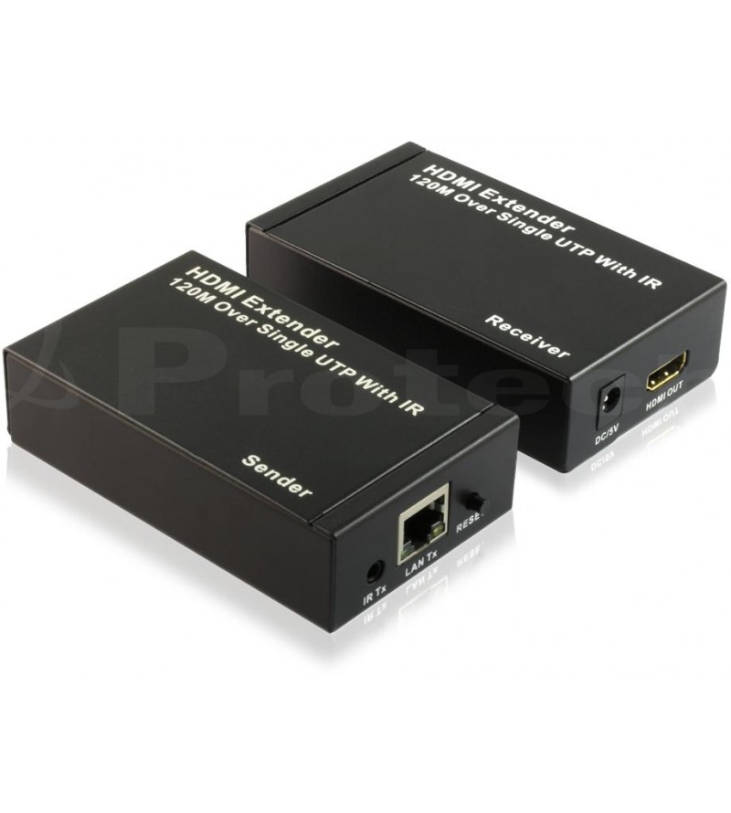 Kit TX-RX Extender HDMI, Over TCP/IP 120MT, (1:N) 1080p@60