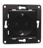 Shelly Wall Socket 1, Presa a muro EU/Schuko Nera