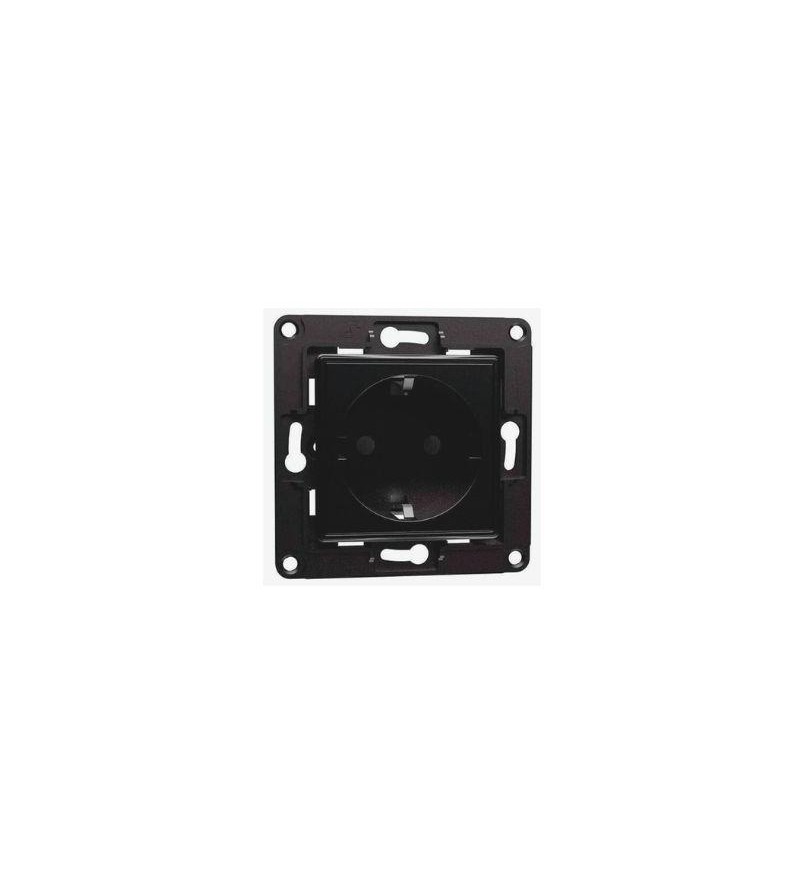 Shelly Wall Socket 1, Presa a muro EU/Schuko Nera