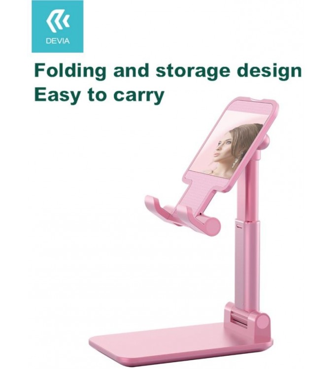 Supporto Regolabile a libro per Tablet e Smartphone Rosa