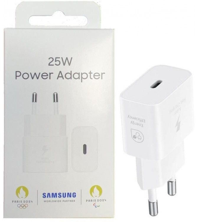 Caricabatteria Originale Samsung EP-T2510NWE 25W Bianco