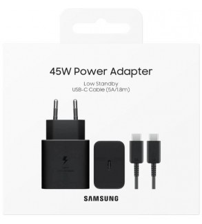 Samsung Caricatore 45W Super Fast con Cavo USB-C EP-T4511XBEGEU