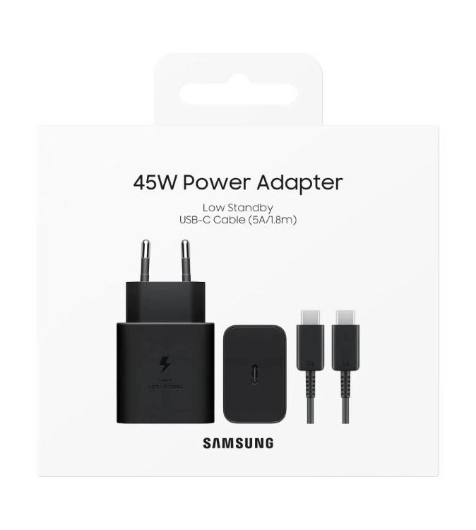 Samsung Caricatore 45W Super Fast con Cavo USB-C EP-T4511XBEGEU
