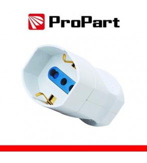 Presa volante Bipasso/Schuko 2P+T
