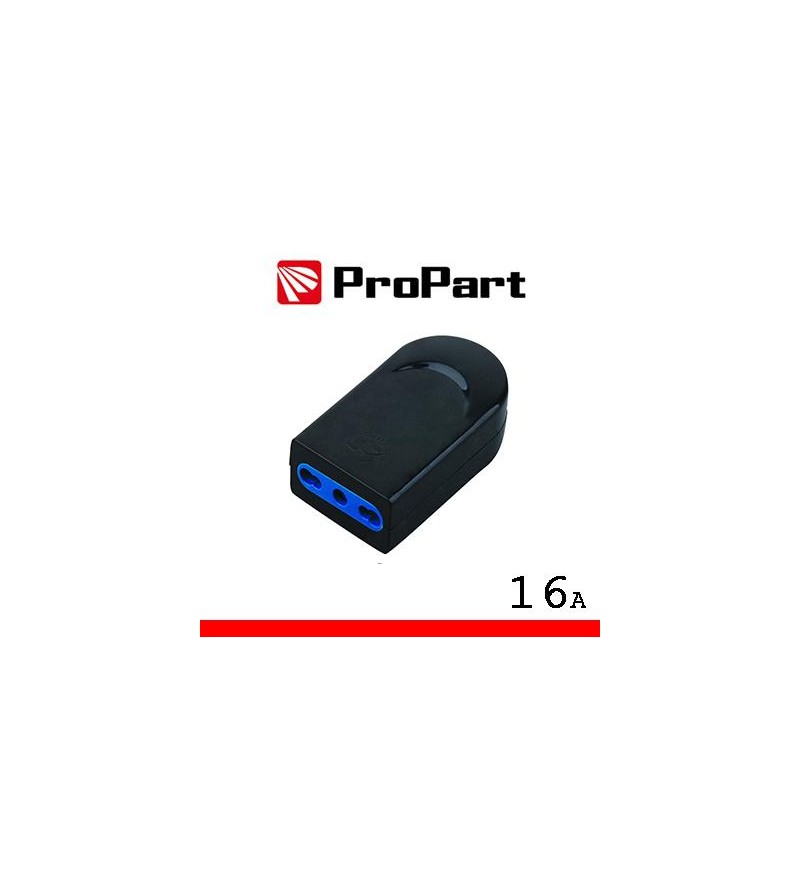 Presa 10/16A 2P+T nera polybag
