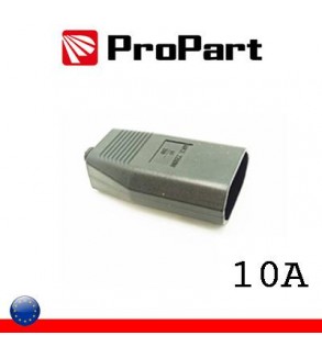 Presa 10A 2P nera polybag