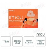 Imou New Cloud Storage Basic - Abbonamento Cloud 7gg per un anno