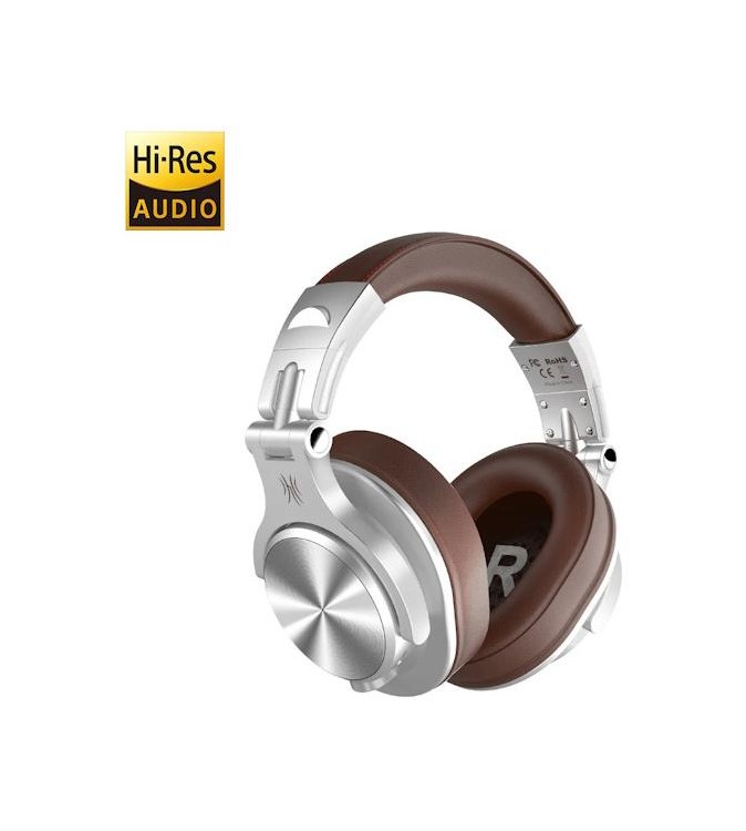 OneOdio Fusion A70 Hi-Res Cuffie DJ Wireless e c/Cavo Silver/Brown