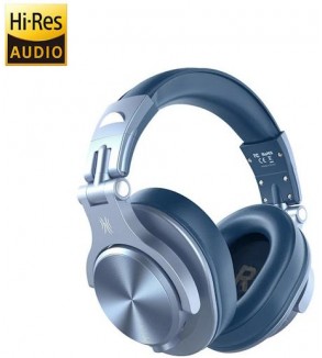 OneOdio Fusion A70 Hi-Res Cuffie DJ Wireless, Cavo e Microfono Sky Blue