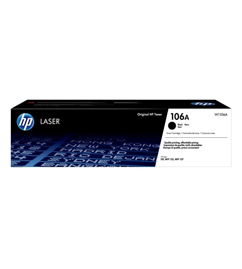 TONER ORIGINALE HP NERO 106A 