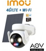 Imou Kit Telecamera AOV PT a batteria 5Mp 3K Kit Wi-FI + 4G con SIM inclusa