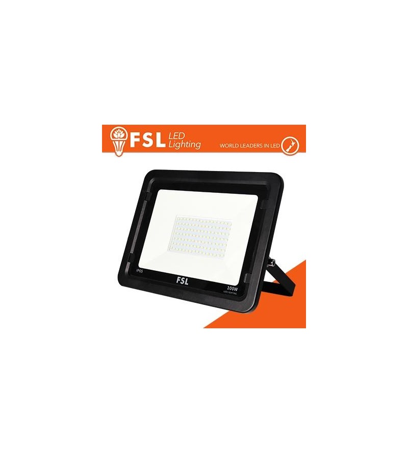 Proiettore per esterni Nero 100W - IP65 115° 4000K