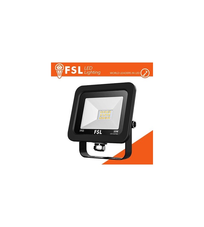 Proiettore per esterni Nero 10W - IP65 115° 4000K