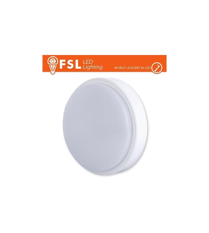 Plafoniera LED ROTONDA BIANCA 15W 4000K Ø180*55 IP54 