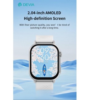 DEVIA Smart Watch AMOLED Pro2 IP67 modello ZL94 Silver