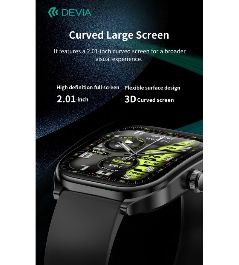 DEVIA Smart Watch WT4 IP67 modello JX627J Nero