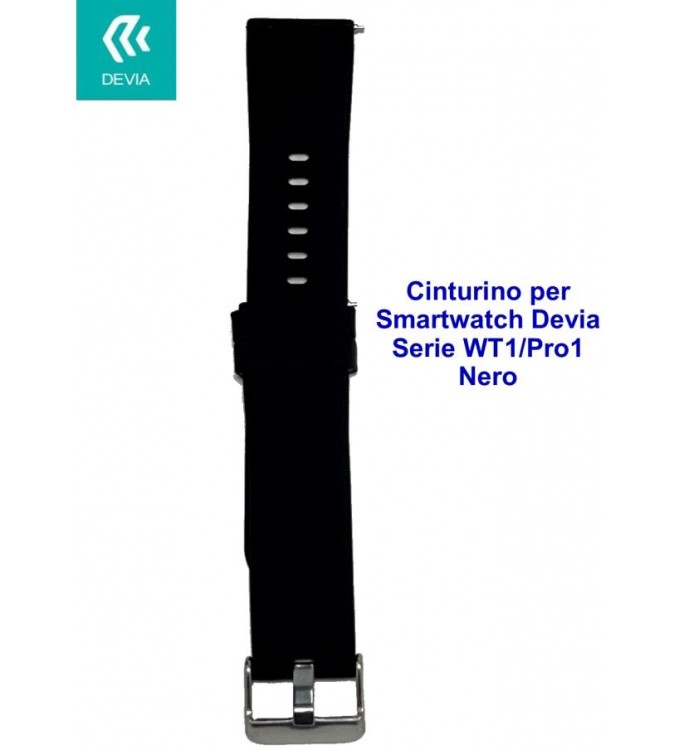 Cinturino per smartwatch Devia Serie WT1 / Pro1 Nero