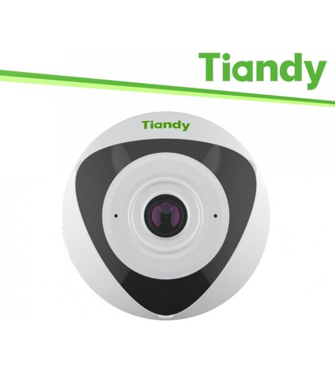 Tiandy Telecamera Fisheye Pro 5MP 1.4mm, Tripwire, Heatmap, PoE - TC-C35VN