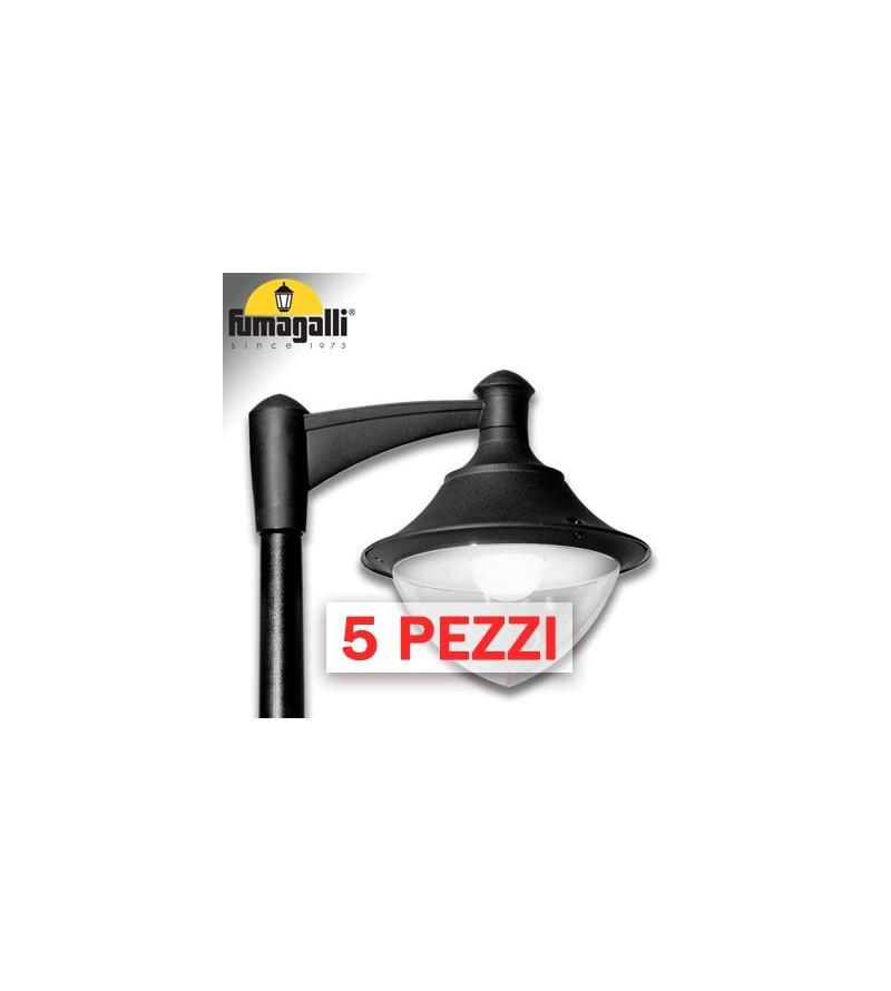 5x VIVI 400 NERO TRASP POWER LED E27 30W CCT SET