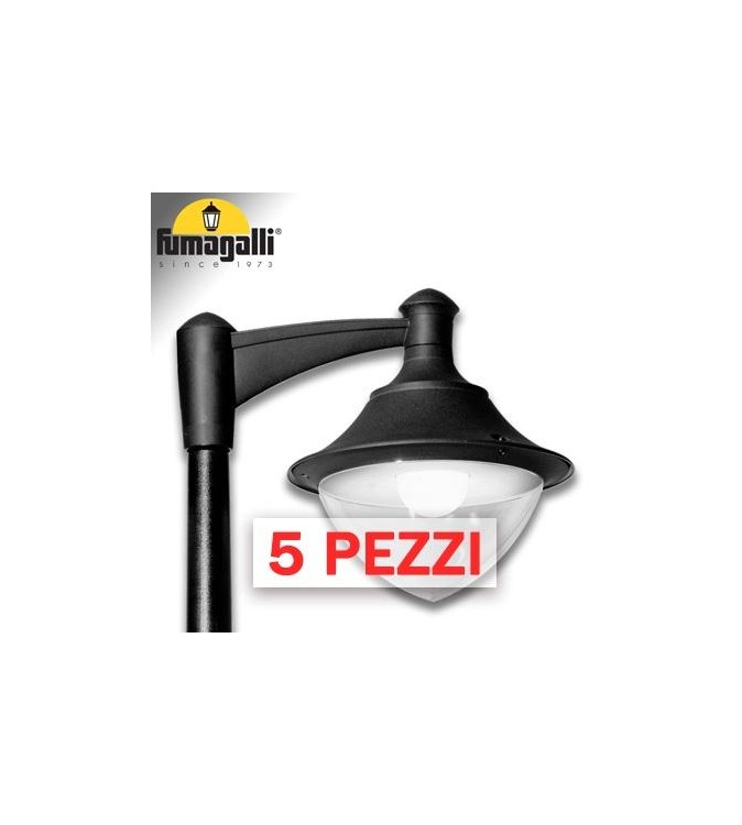 5x VIVI 400 NERO TRASP POWER LED E27 30W CCT SET