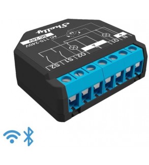Shelly Plus 2PM - Smart Relay Tapparelle 16A AC/DC WiFi + PM