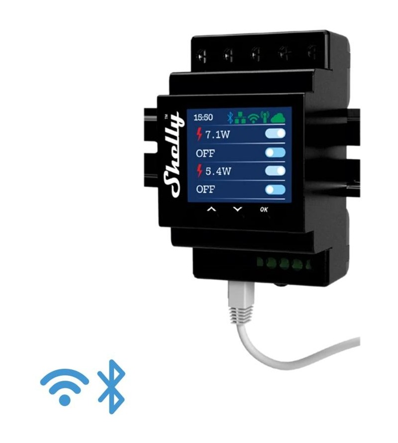 Shelly Pro 4PM - IP Smart Relay DIN 4 ch. LAN/WiFi/BT + PM