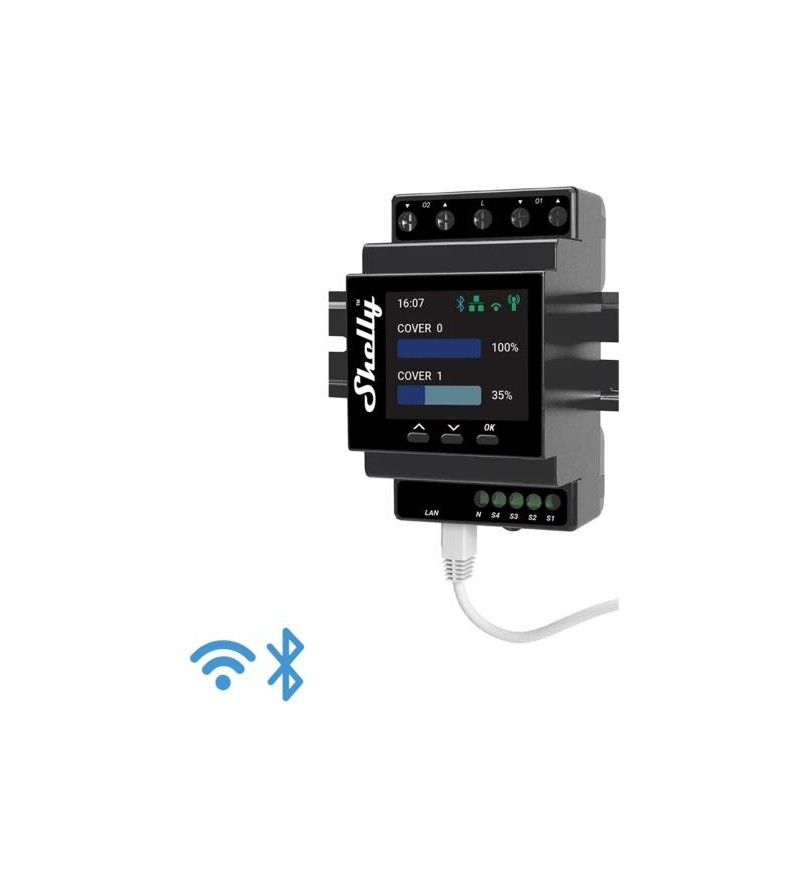 Shelly Pro Dual Cover/Shutter PM-Controllo PRO tapparell +PM