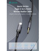 Cavo Audio da Tipo-C a Jack 3.5mm lunghezza 1 mt