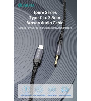 Cavo Audio da Tipo-C a Jack 3.5mm lunghezza 1 mt