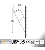 AMELIA FS NERO OPALE E27 A60 LED 11W CCT 3WHITE